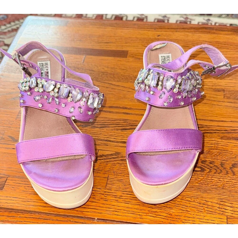 Steve Madden embellished purple Sandals 8